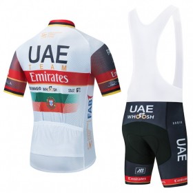 Fahrradbekleidung Radtrikot Kurzarm + Trägershorts 2021 UAE Team Emirates N001